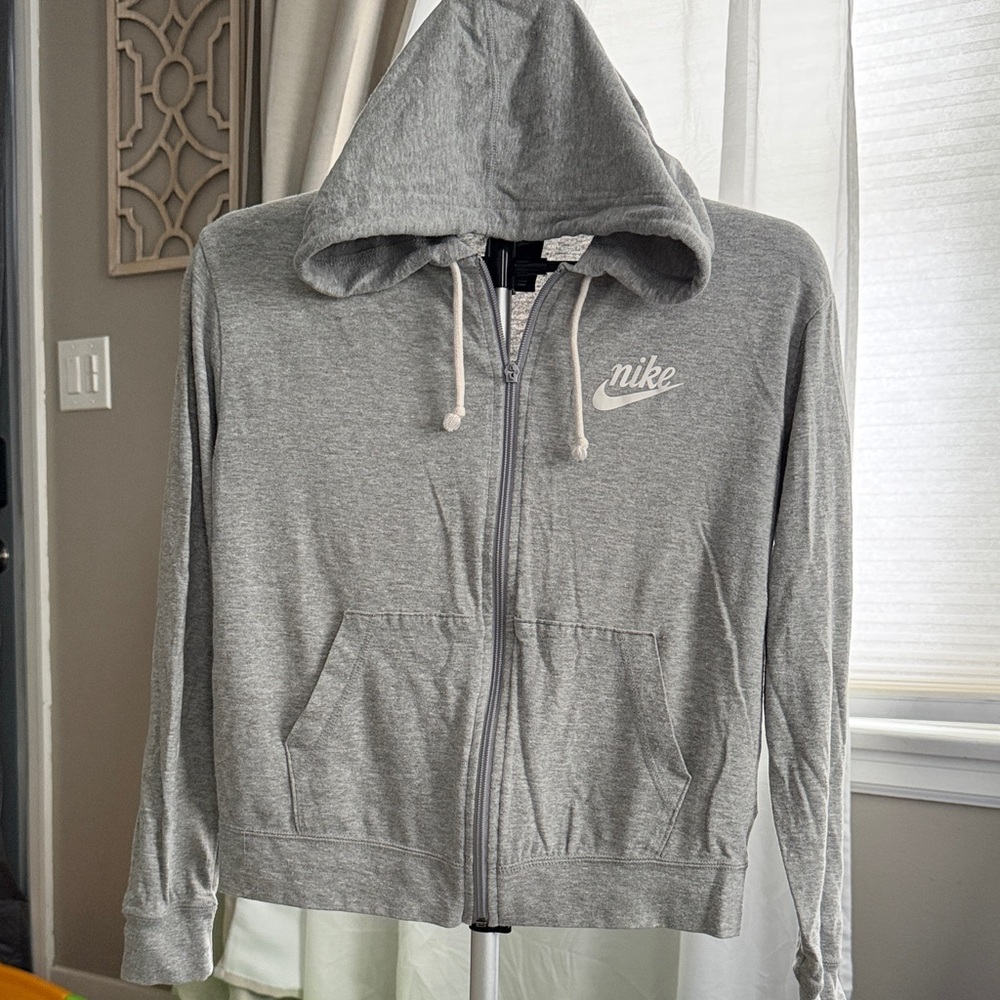 Nike Women's Gray Zip-Up Hoodie